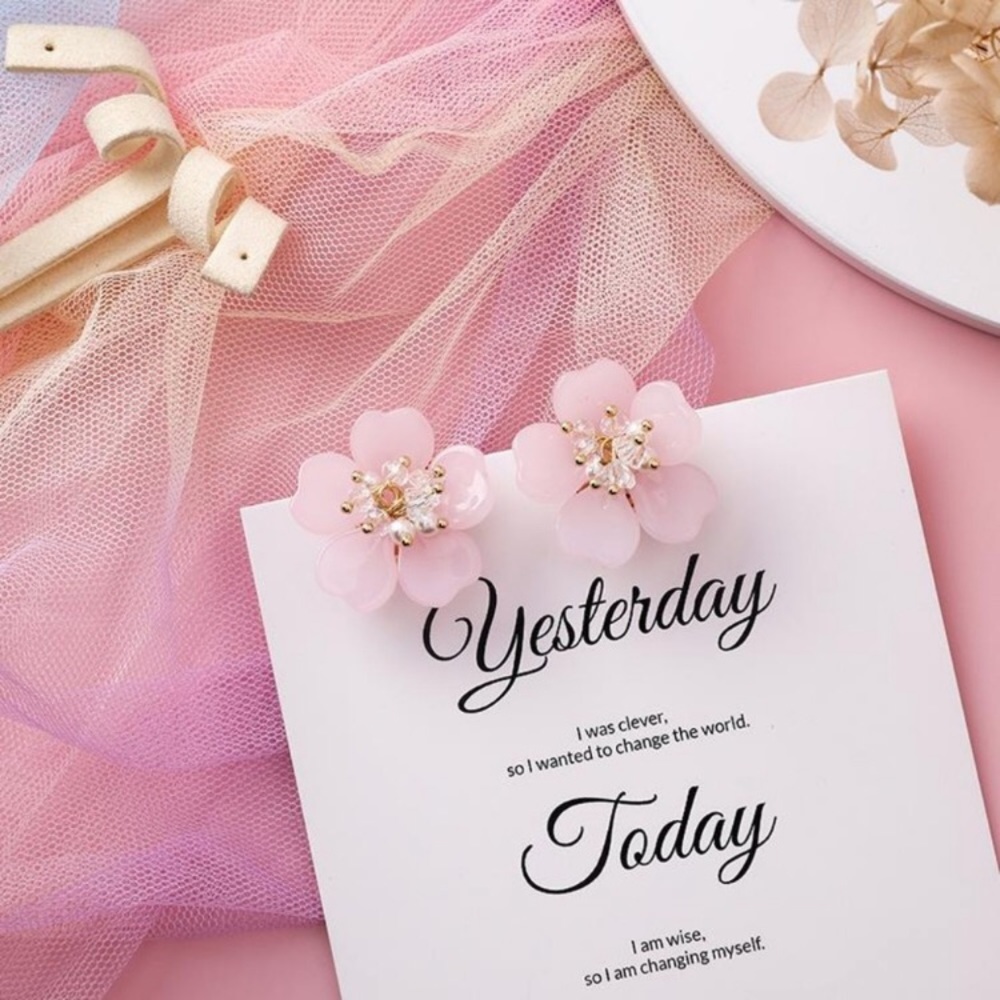 ❤️️NEW UNIQUE Flower Handmade Stud  Earrings F15